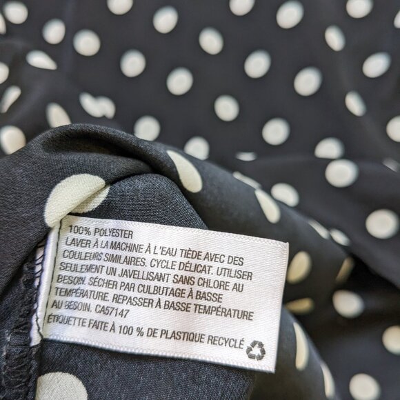 ⭐ Merona black & white polka dot blouse Small - Picture 13 of 16